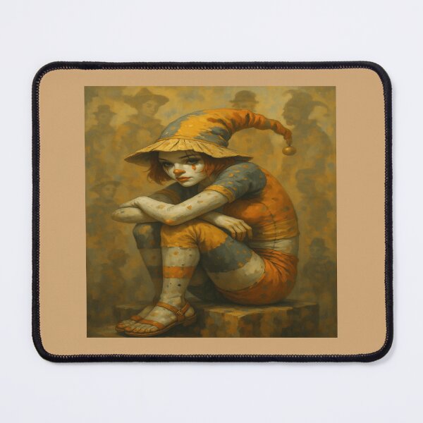 Item preview, Melancholy Carnival Clown Girl designed and sold by POD DYNASTY | Original Print On Demand T-Shirt Graphics.