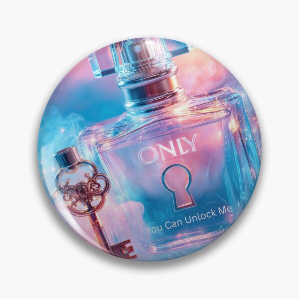 Item preview, “ONLY — You Can Unlock Me” | Surreal Perfume Bottle & Key Concept Art designed and sold by VisionaryVeils.