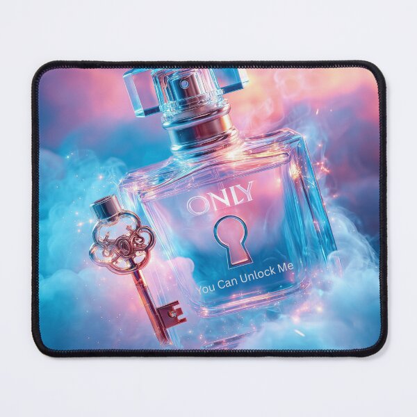 Item preview, “ONLY — You Can Unlock Me” | Surreal Perfume Bottle & Key Concept Art designed and sold by VisionaryVeils.