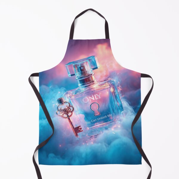 Item preview, “ONLY — You Can Unlock Me” | Surreal Perfume Bottle & Key Concept Art designed and sold by VisionaryVeils.