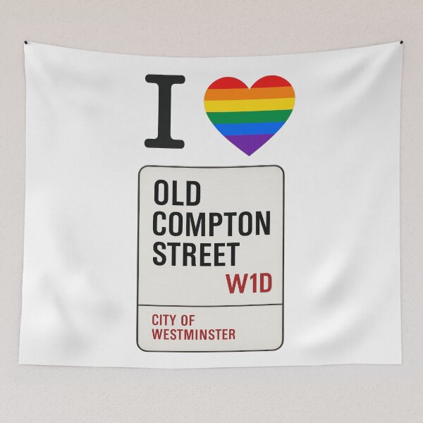 Item preview, Old Compton Street, Soho,  Gay designed and sold by JETSETPRIDE.