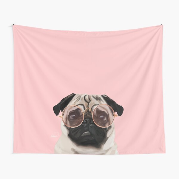 Intellectual Pug Tapestry