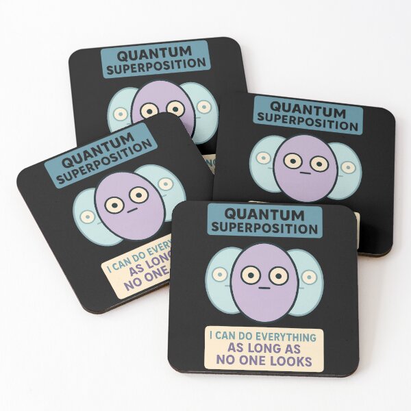 Item preview, Quantum Superposition Multistate Particle Cartoon Design designed and sold by TeeTimeTreasure.