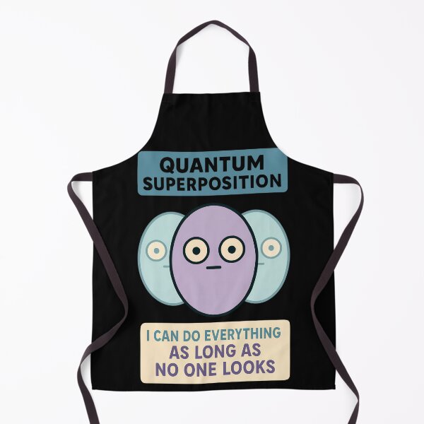 Item preview, Quantum Superposition Multistate Particle Cartoon Design designed and sold by TeeTimeTreasure.