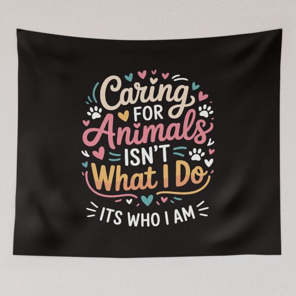 Item preview, Caring for Animals Isn't what I do It's Who animal rescue designed and sold by MelSurf.