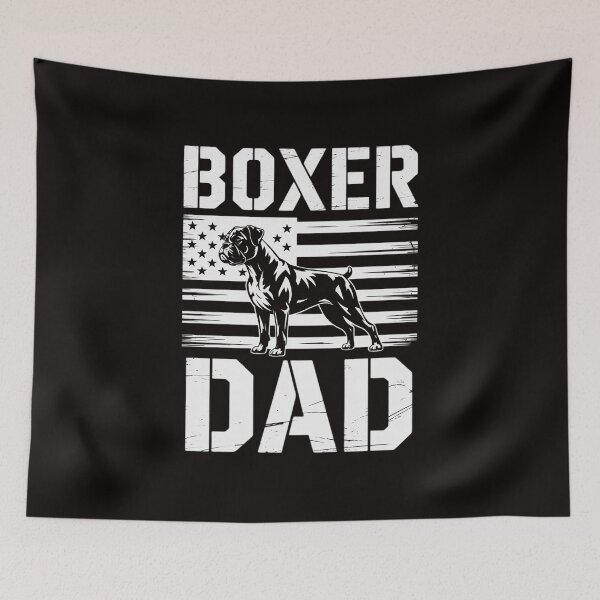 Item preview, Boxer Dad US Flag Patriotic Dog Lover Owner Men Gift designed and sold by MelSurf.