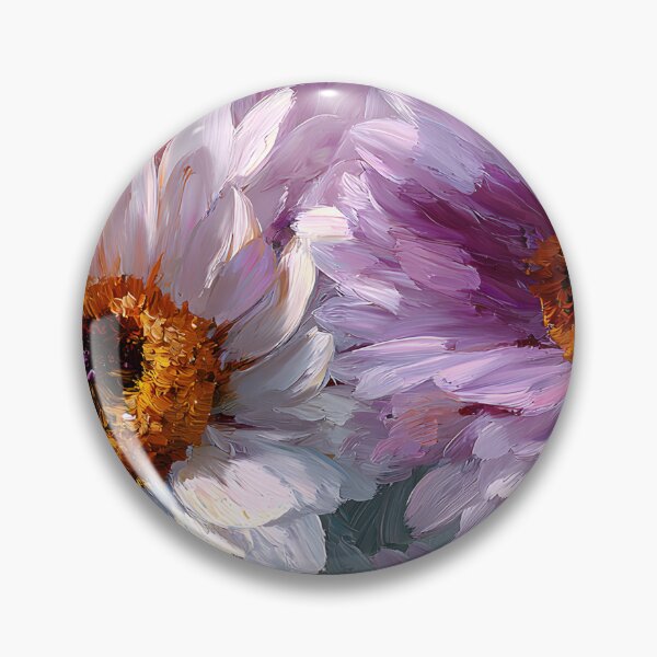 Item preview, Impressionist Sunflower Field Horizontal Art Soft Lilac and Pink Blooms designed and sold by daila70.