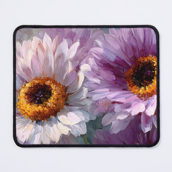 Item preview, Impressionist Sunflower Field Horizontal Art Soft Lilac and Pink Blooms designed and sold by daila70.