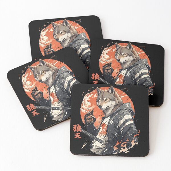 Item preview, Samurai Wolf Warrior – Japanese Anime Aesthetic designed and sold by Ahmed-G-Designs.