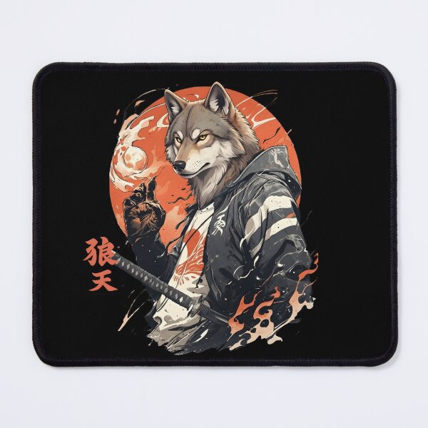 Item preview, Samurai Wolf Warrior – Japanese Anime Aesthetic designed and sold by Ahmed-G-Designs.