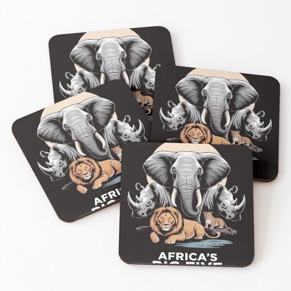 Item preview, Big 5 Wildlife South Africa Safari Africa's Big Five designed and sold by MelSurf.