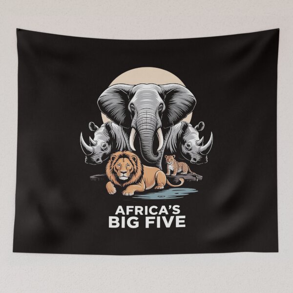 Item preview, Big 5 Wildlife South Africa Safari Africa's Big Five designed and sold by MelSurf.