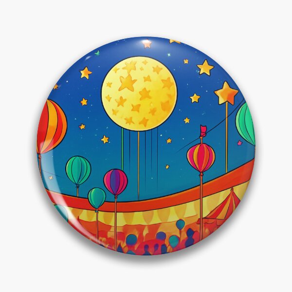 Item preview, Carnival Moon, conquered by balloon flight. designed and sold by Zofia Sosnecka.