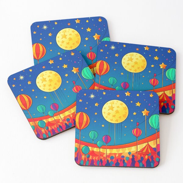 Item preview, Carnival Moon, conquered by balloon flight. designed and sold by Zofia Sosnecka.