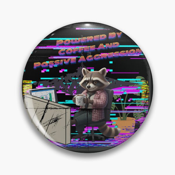 Item preview, Powered By Coffee & Passive Aggression - Edgy Raccoon WFH Humor, Office Coffee Lover Gift designed and sold by Searching ideas.