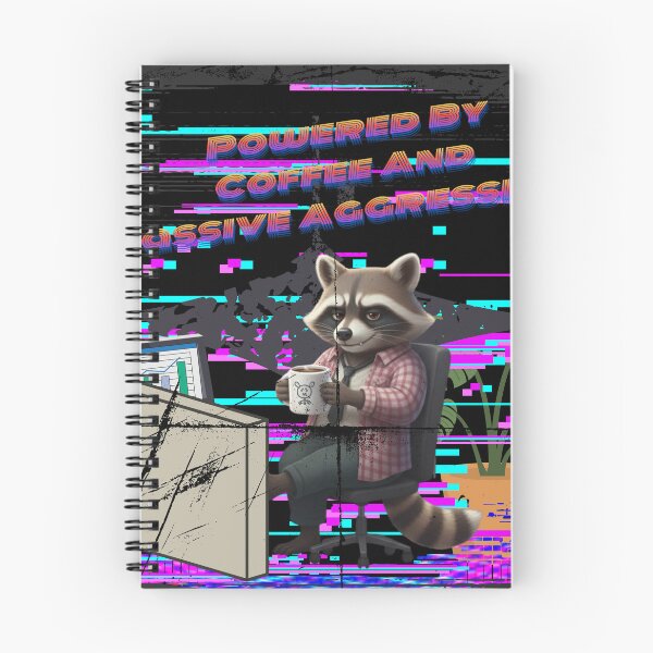 Item preview, Powered By Coffee & Passive Aggression - Edgy Raccoon WFH Humor, Office Coffee Lover Gift designed and sold by Searching ideas.