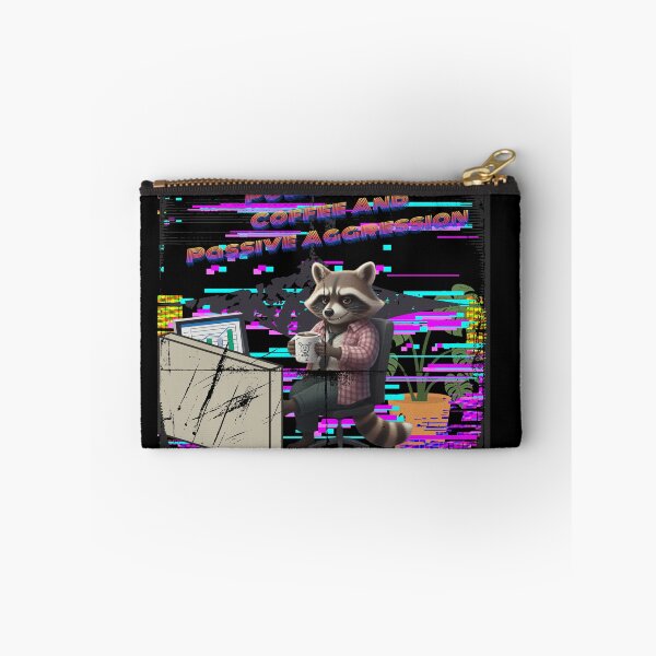 Item preview, Powered By Coffee & Passive Aggression - Edgy Raccoon WFH Humor, Office Coffee Lover Gift designed and sold by Searching ideas.