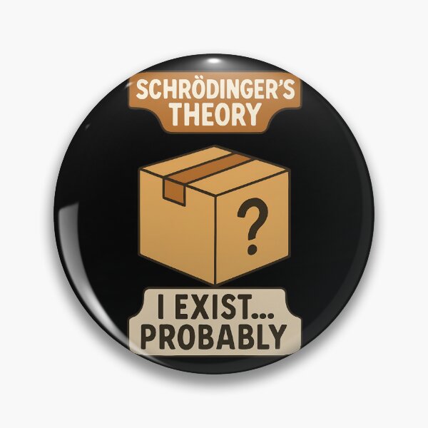 Artikelvorschau, Schrödinger-Theorie-Mystery-Box-Quantenhumor-Design entworfen und verkauft von TeeTimeTreasure.