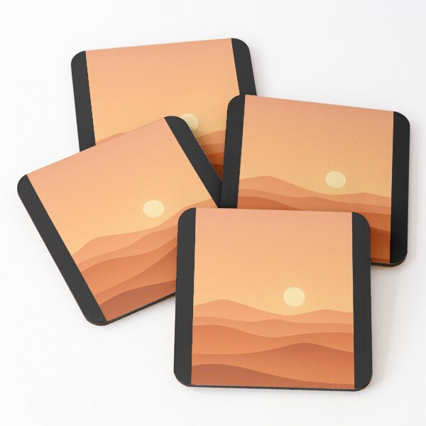 Item preview, Desert Sunset Minimalist Landscape designed and sold by Paninides.