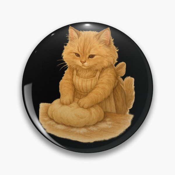 Item preview, Cottagecore Cat Baking Bread designed and sold by Paninides.