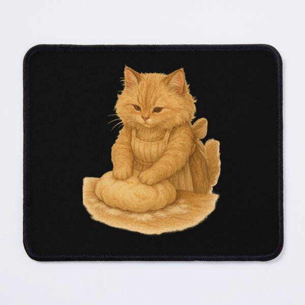 Item preview, Cottagecore Cat Baking Bread designed and sold by Paninides.