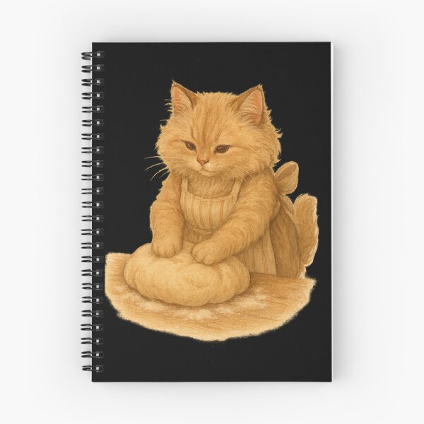 Item preview, Cottagecore Cat Baking Bread designed and sold by Paninides.