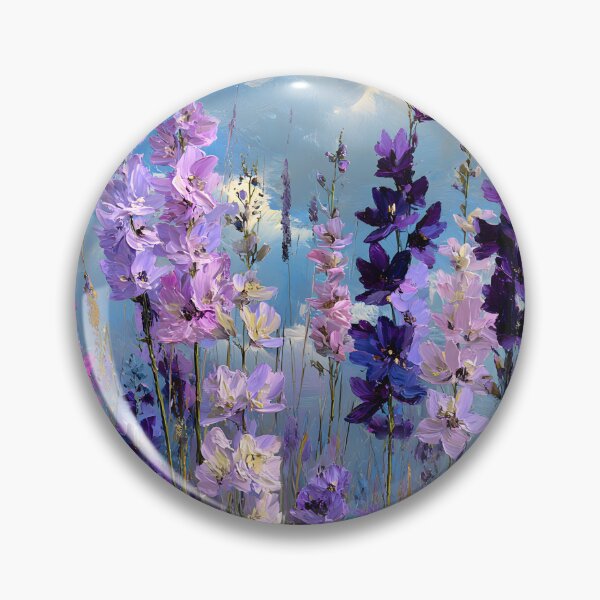 Item preview, Impressionist Pale Lilac Wildflower Field Vertical Floral Art designed and sold by daila70.