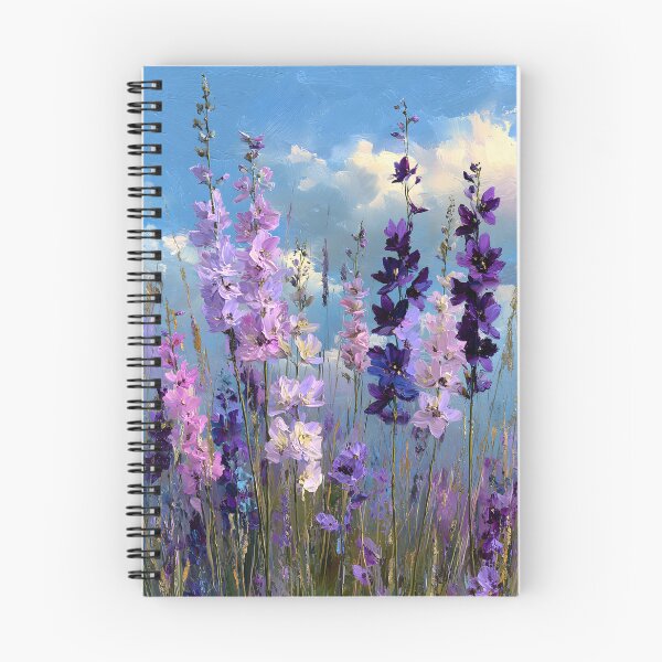 Item preview, Impressionist Pale Lilac Wildflower Field Vertical Floral Art designed and sold by daila70.