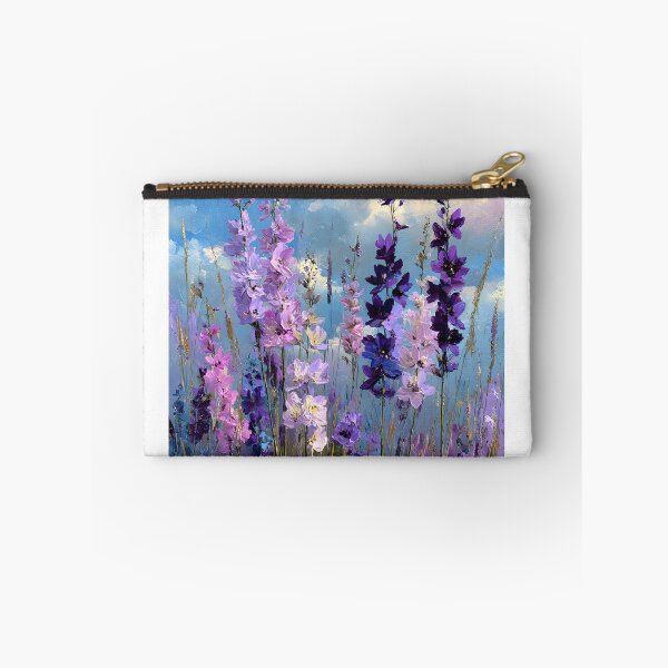 Item preview, Impressionist Pale Lilac Wildflower Field Vertical Floral Art designed and sold by daila70.