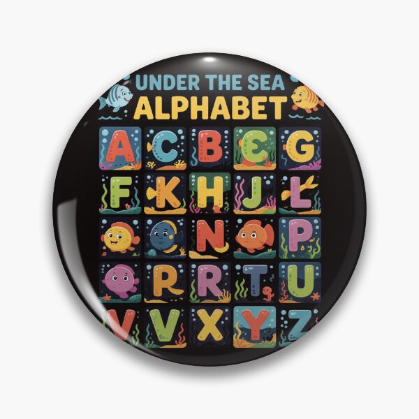Artikelvorschau, ABC Tiere unter Wasser A-Z Arten von Meerestieren Alphabet entworfen und verkauft von ControlCenter.