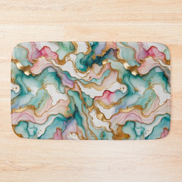 Item preview, Aqua, Pink and Gold Swirls designed and sold by FireGirlinOz.