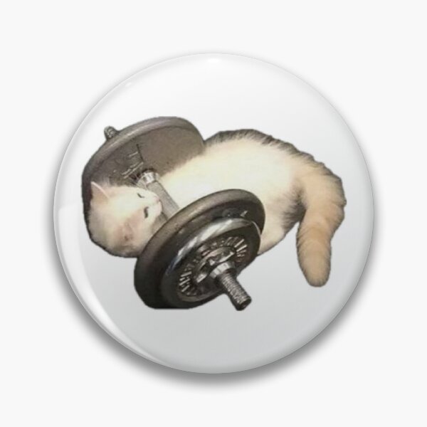 Item preview, gym cat designed and sold by catmemes4u.