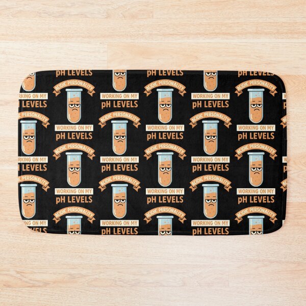 Item preview, Acidic Personality Chemistry Humor pH Levels Design designed and sold by TeeTimeTreasure.