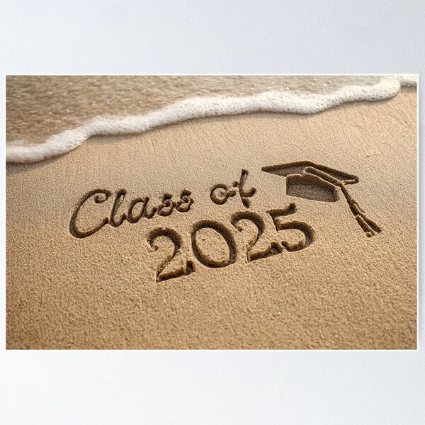Item preview, Class of 2025 Beach Graduation Sand Art designed and sold by chase-thewave.
