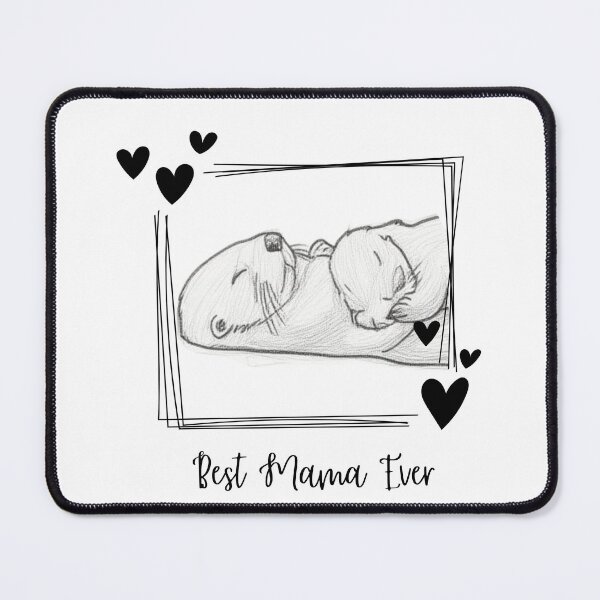 Item preview, Best Mama Ever. Sea Otter Mother and Baby Otter design designed and sold by SofikoDesigns.
