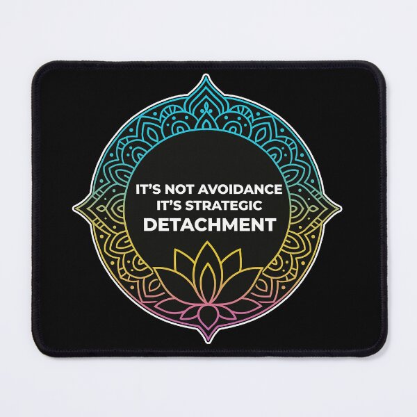 Item preview, Sarcastic Spiritual – Strategic Detachment – Gift for Friend • Neon Line Art • Gradient Mandala designed and sold by JacobKAurumhead.