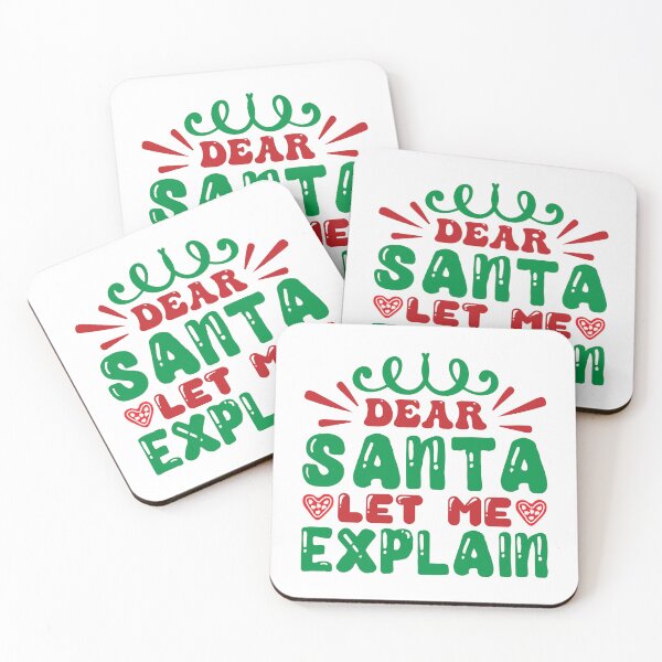 Item preview, Dear Santa Let Me Explain - Funny Naughty List Christmas Slogan designed and sold by FuzionRaptor.