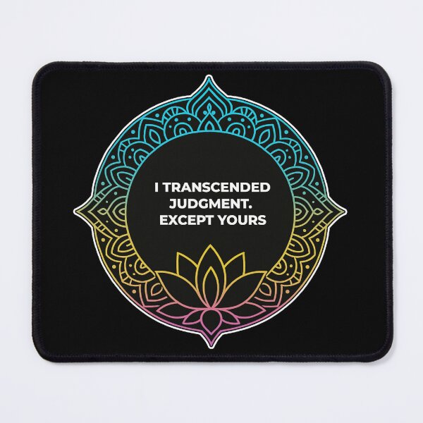 Item preview, SARCASTIC SPIRITUAL – Transcended Judgment – Gift for Friend • Neon Line Mandala • Sarcastic Spiritual Art designed and sold by JacobKAurumhead.