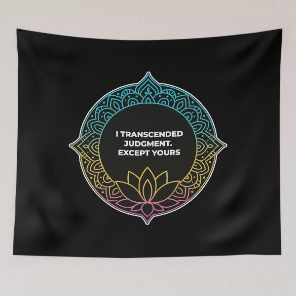 Item preview, SARCASTIC SPIRITUAL – Transcended Judgment – Gift for Friend • Neon Line Mandala • Sarcastic Spiritual Art designed and sold by JacobKAurumhead.