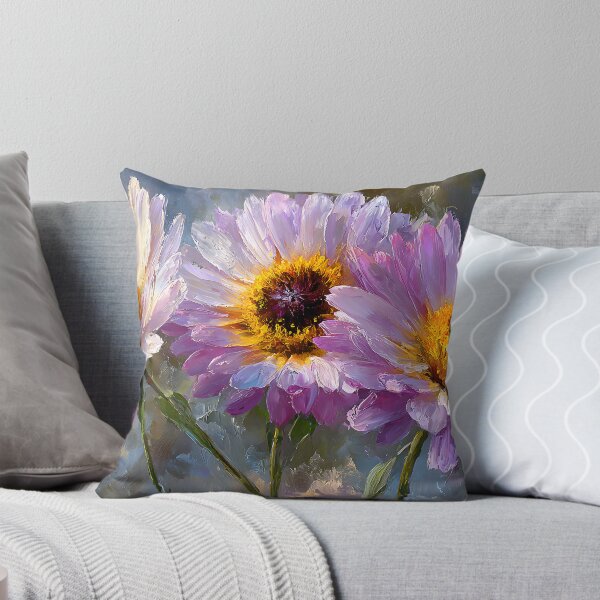 Item preview, Pastel Lilac Sunflowers in Sunset Light designed and sold by daila70.