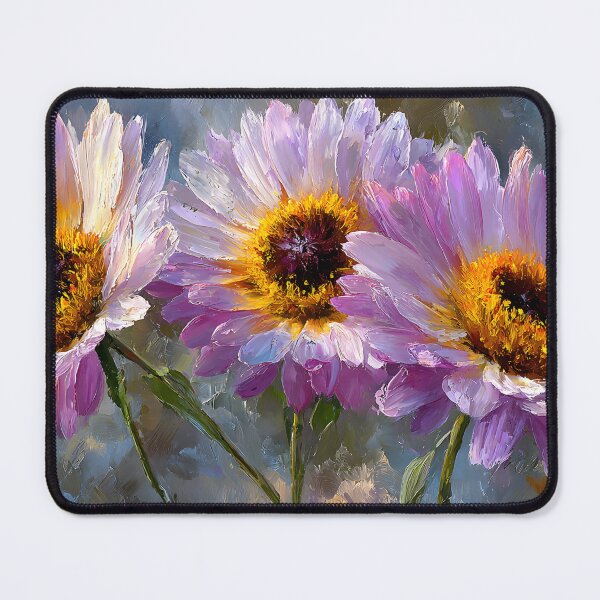Item preview, Pastel Lilac Sunflowers in Sunset Light designed and sold by daila70.