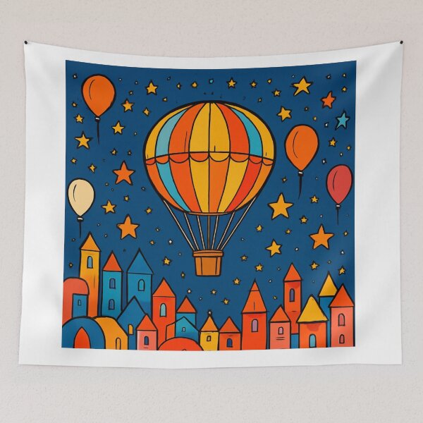 Item preview,  Carnival Moon, conquered by balloon flight. designed and sold by Zofia Sosnecka.