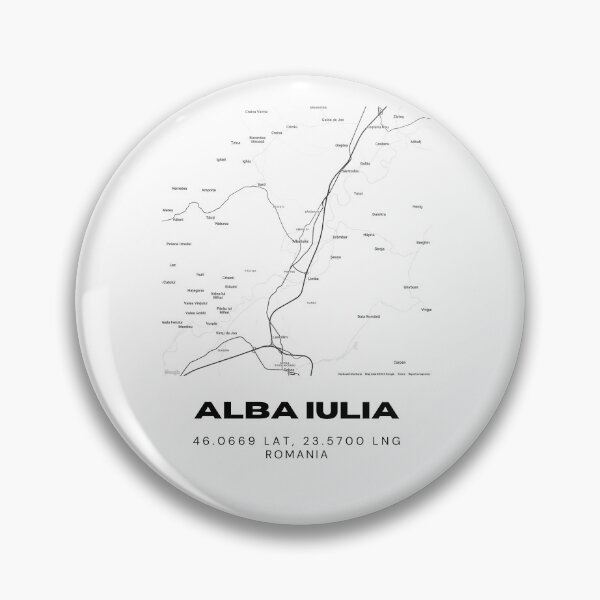 Item preview, Alba Iulia Romania Minimalist City Map Design designed and sold by RM-Journey.