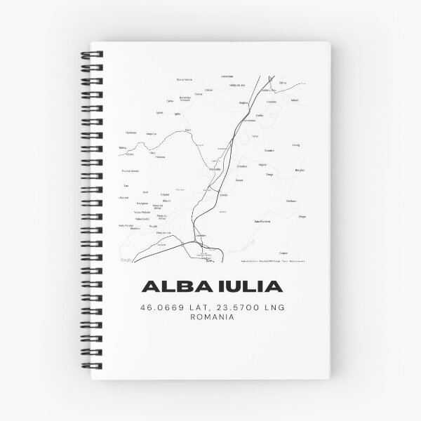 Item preview, Alba Iulia Romania Minimalist City Map Design designed and sold by RM-Journey.