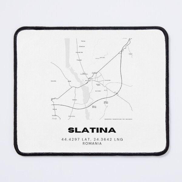 Item preview, Slatina Romania Modern Minimal Map Artwork designed and sold by RM-Journey.