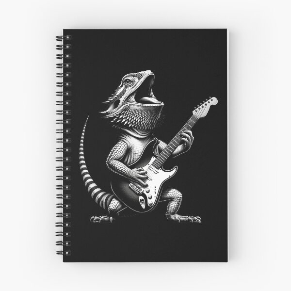 Item preview, Bearded Dragon Playing The Electric Guitar. Bearded Dragon Lover designed and sold by ahmed2751989.