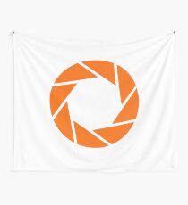 Aperture Science (Orange) Logo Wall Tapestry