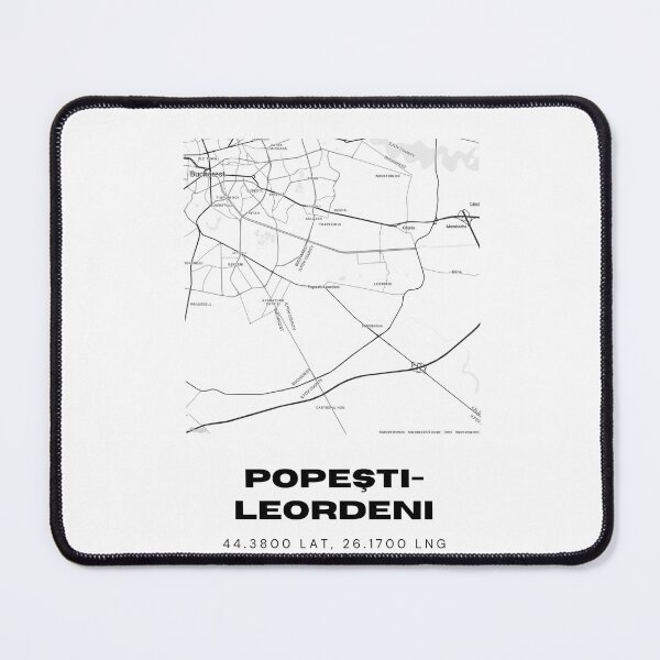 Item preview, Popești-Leordeni Romania Minimalist Map Illustration designed and sold by RM-Journey.