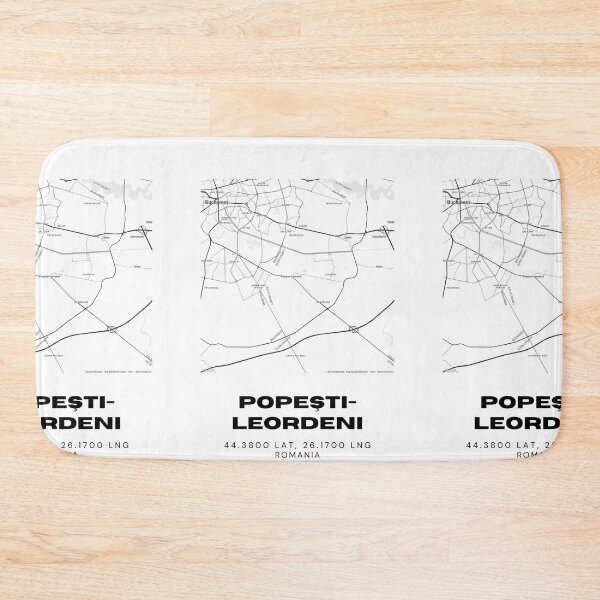Item preview, Popești-Leordeni Romania Minimalist Map Illustration designed and sold by RM-Journey.