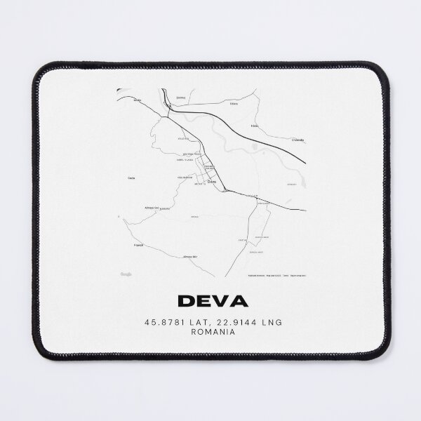 Item preview, Deva Romania Modern Minimalist Map designed and sold by RM-Journey.